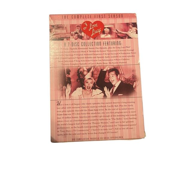 CBS Pink Classic Comedy I Love Lucy Complete First Season DVD Set - Picture 2 of 6